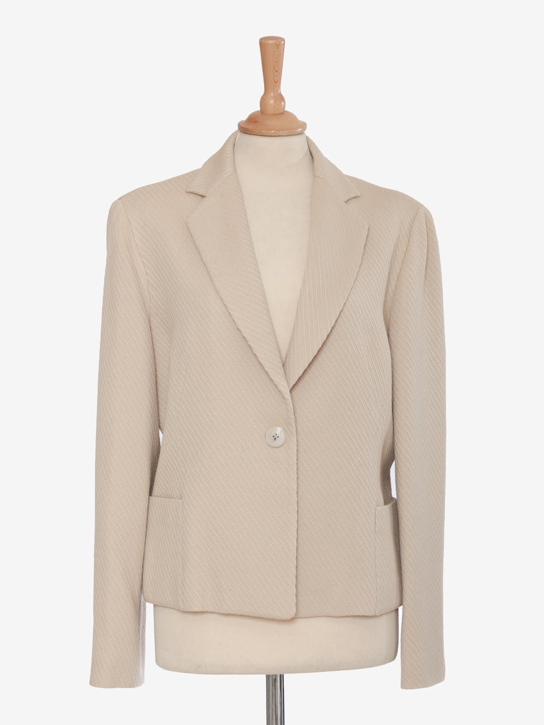 Women's Erre Beige Wool Blazer