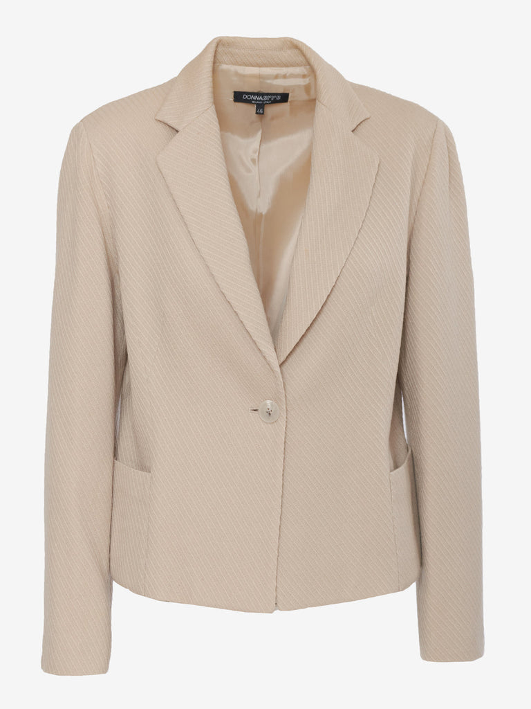 Women's Erre Beige Wool Blazer