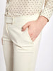 Y2K Alessandro Dell'Acqua cream pants in stretch fabric