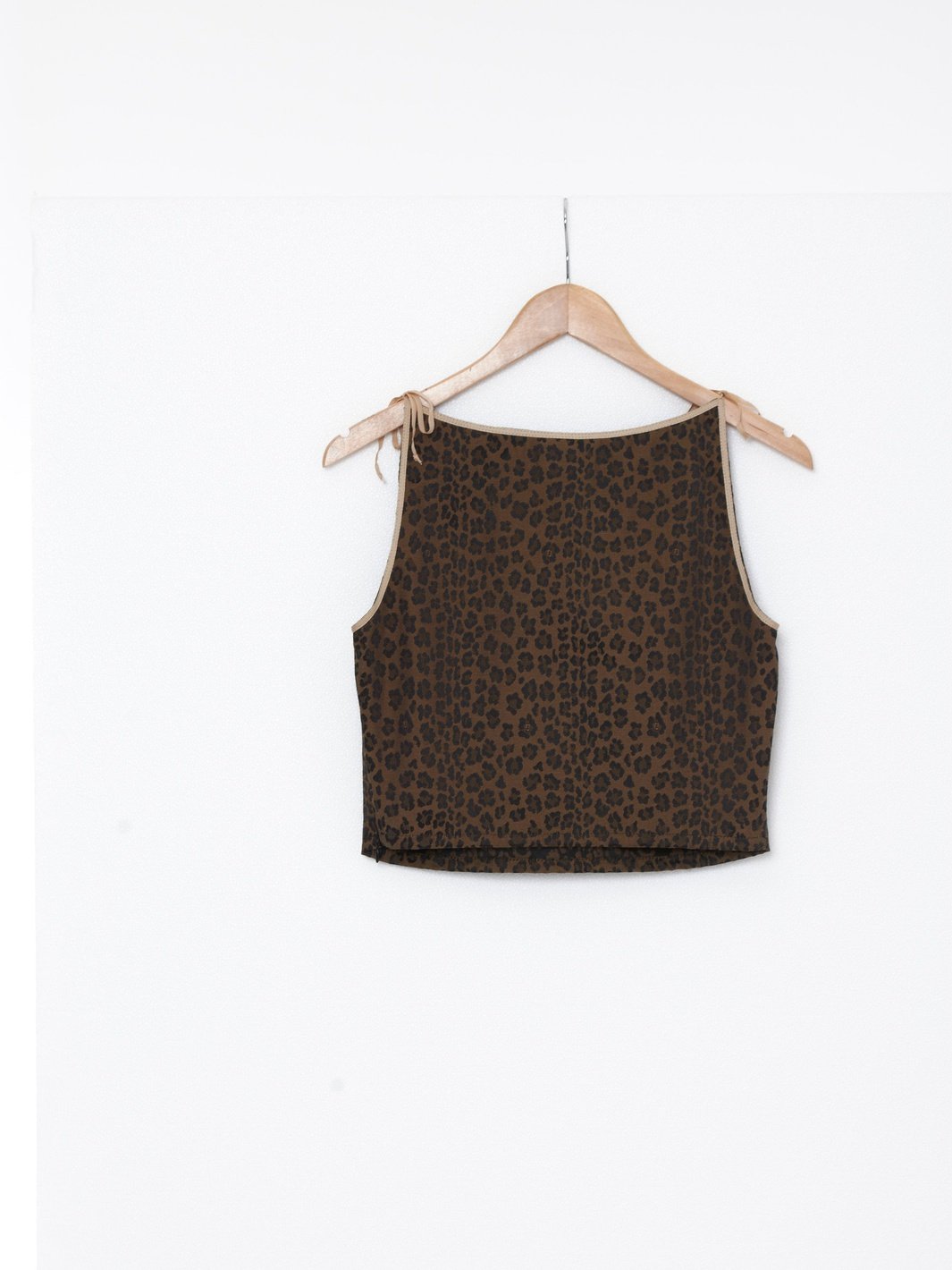 Top Y2K Fendi con stampa leopardata