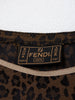 Y2K Fendi leopard print top