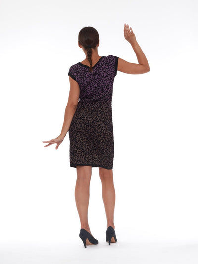 Y2K M Missoni sleeveless dress in purple lamé